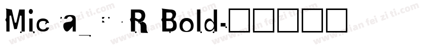 Micra_CYR Bold字体转换